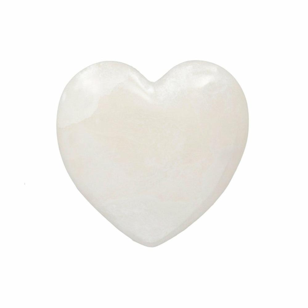 Alabaster Stone Heart Two Sizes Decor