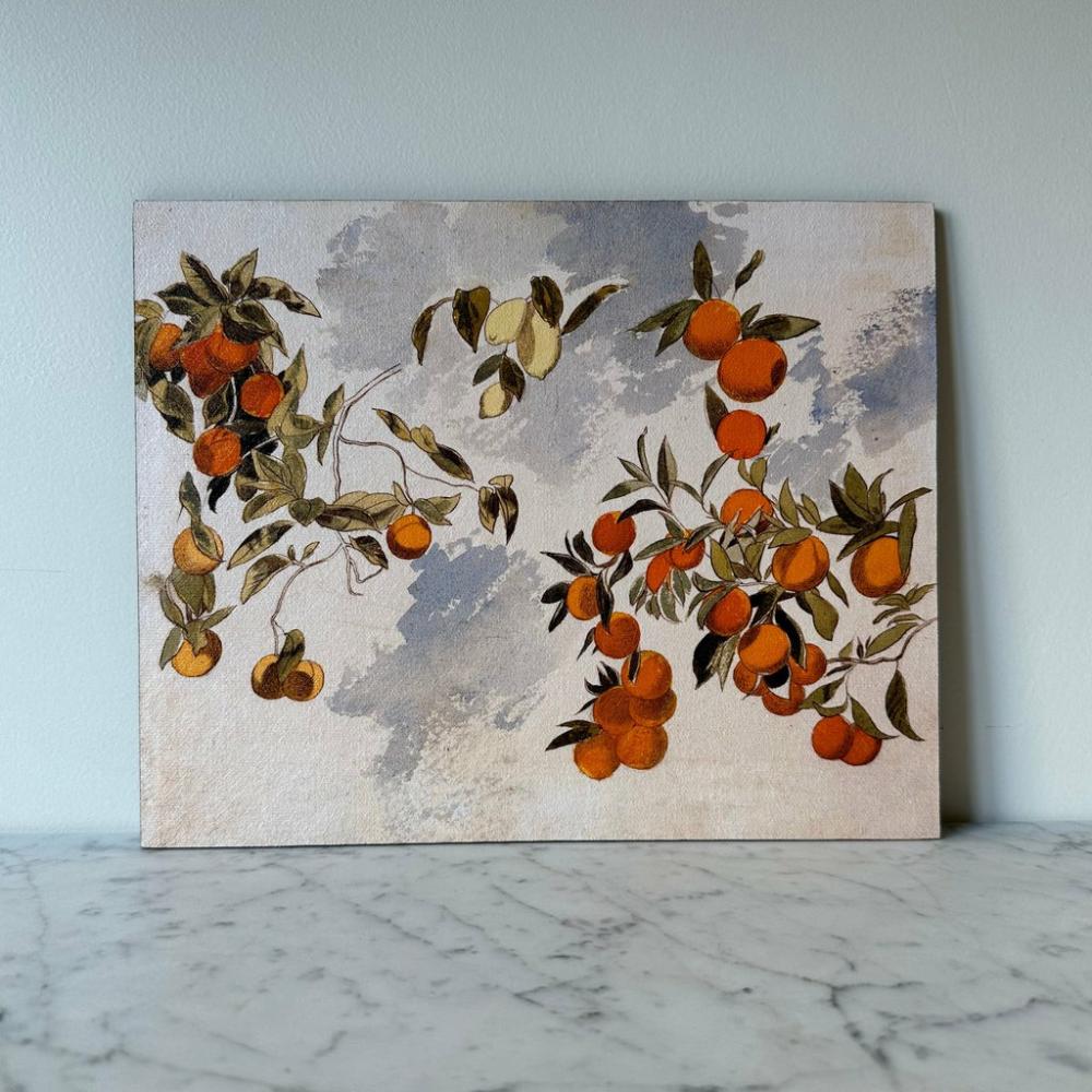 Artist Board Orange Tree Branches Wall Art & Wall Decor