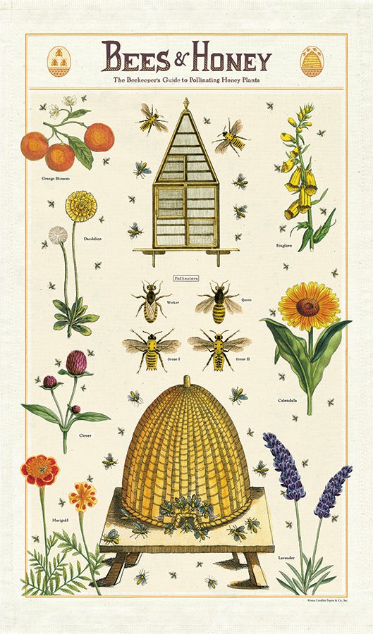 Bees & Honey Tea Towel Kitchen