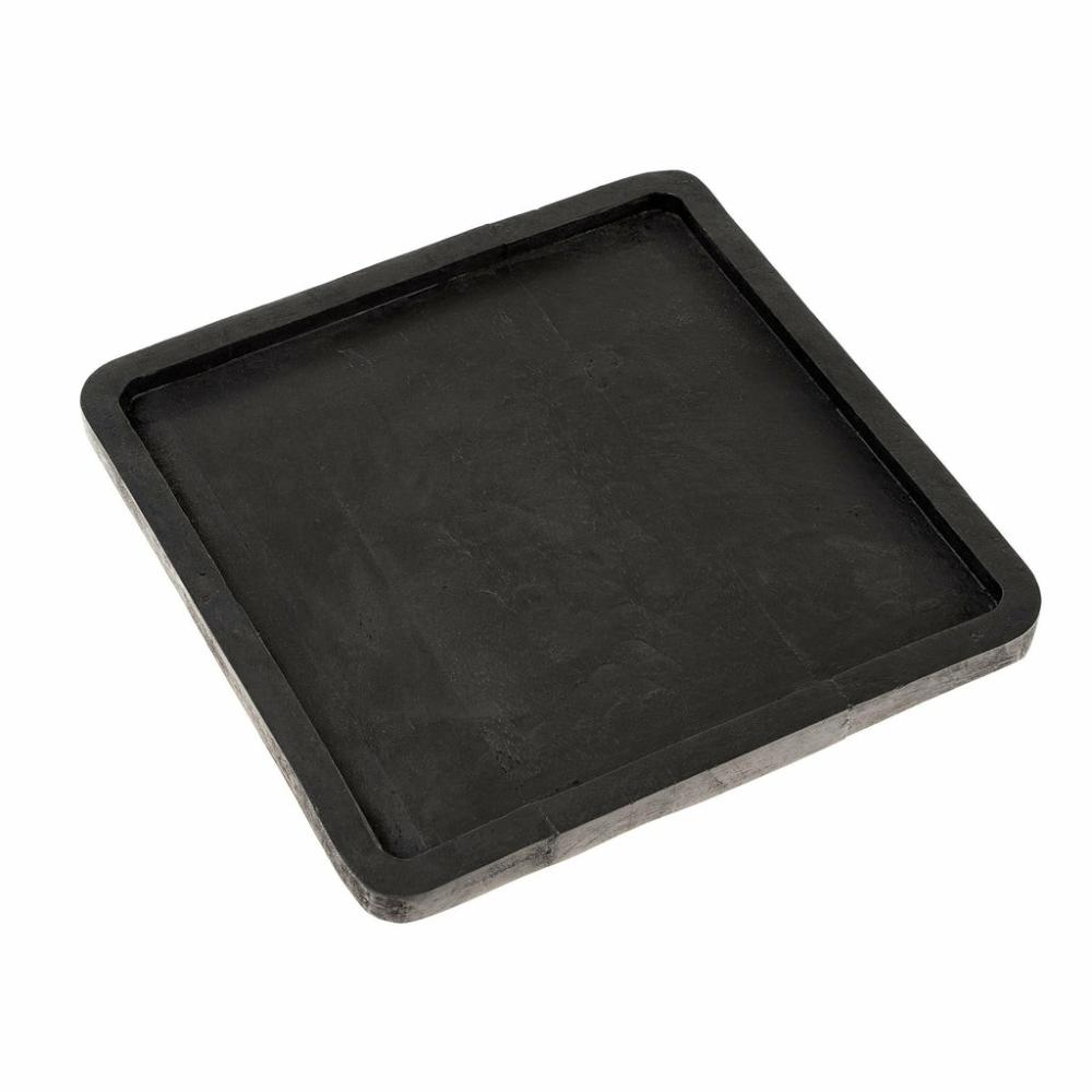 Black Square Tray Large Decor