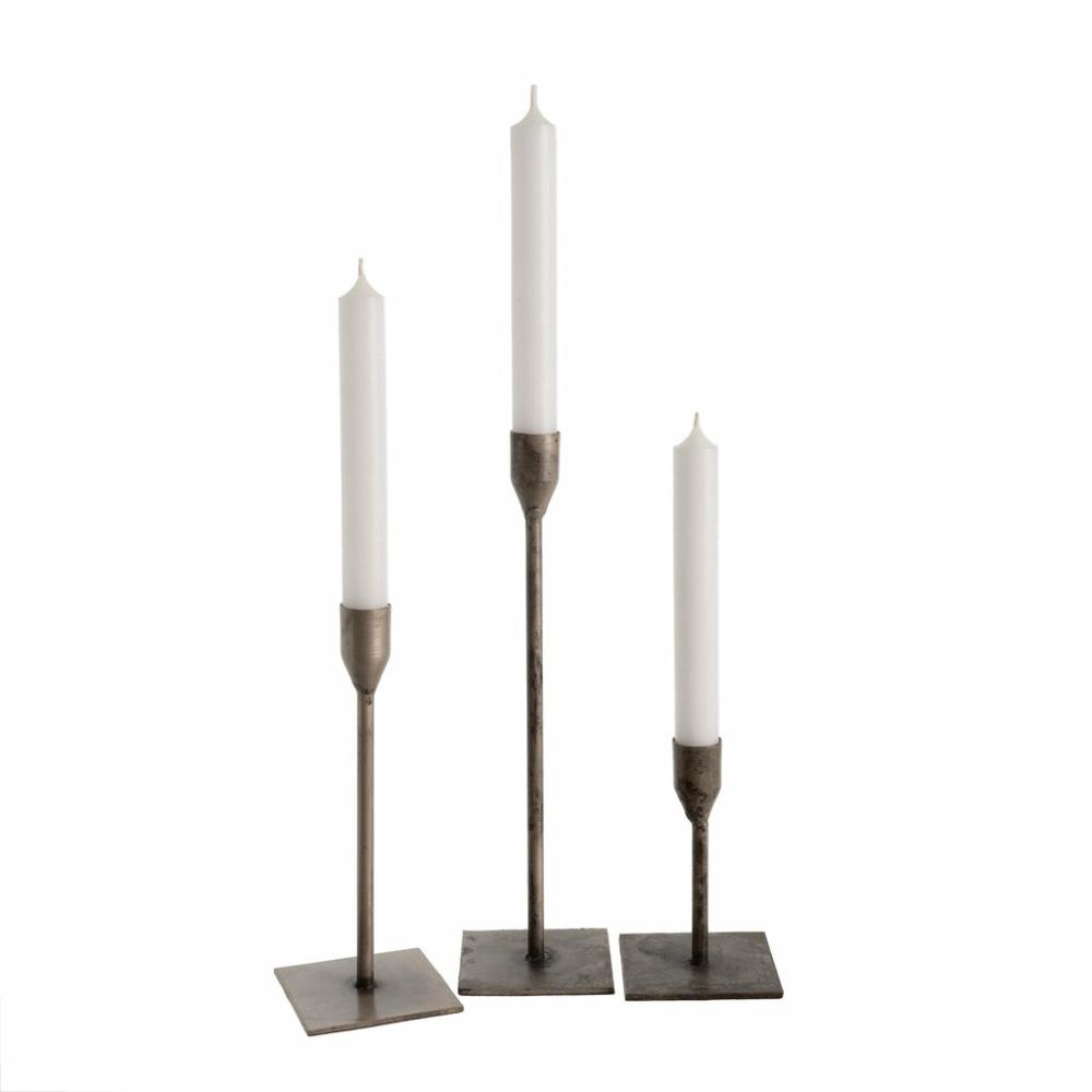 Bonita Candlestick Holder Silver (Three Sizes Available) Candle Holders