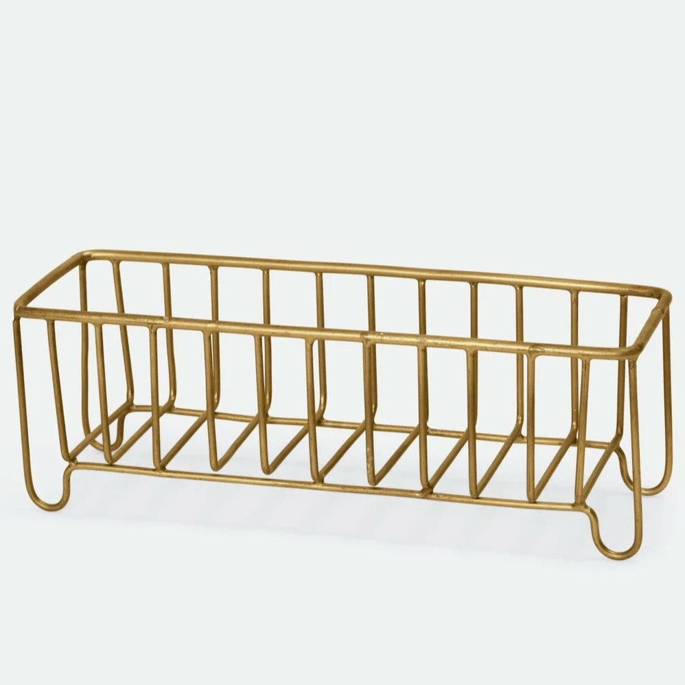 Brass Wire Basket Narrow Bath Accessories