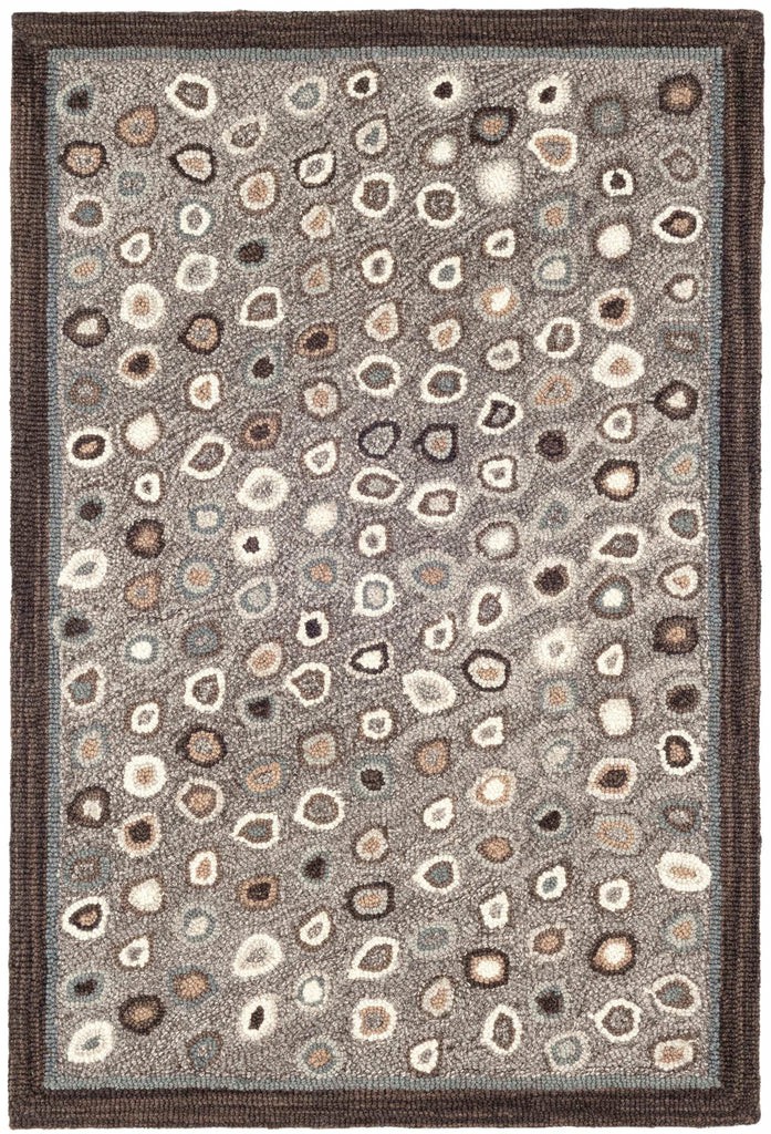 Cat’s Paw Grey Hand Micro Hooked Wool Rug Dash & Albert Wool Rugs