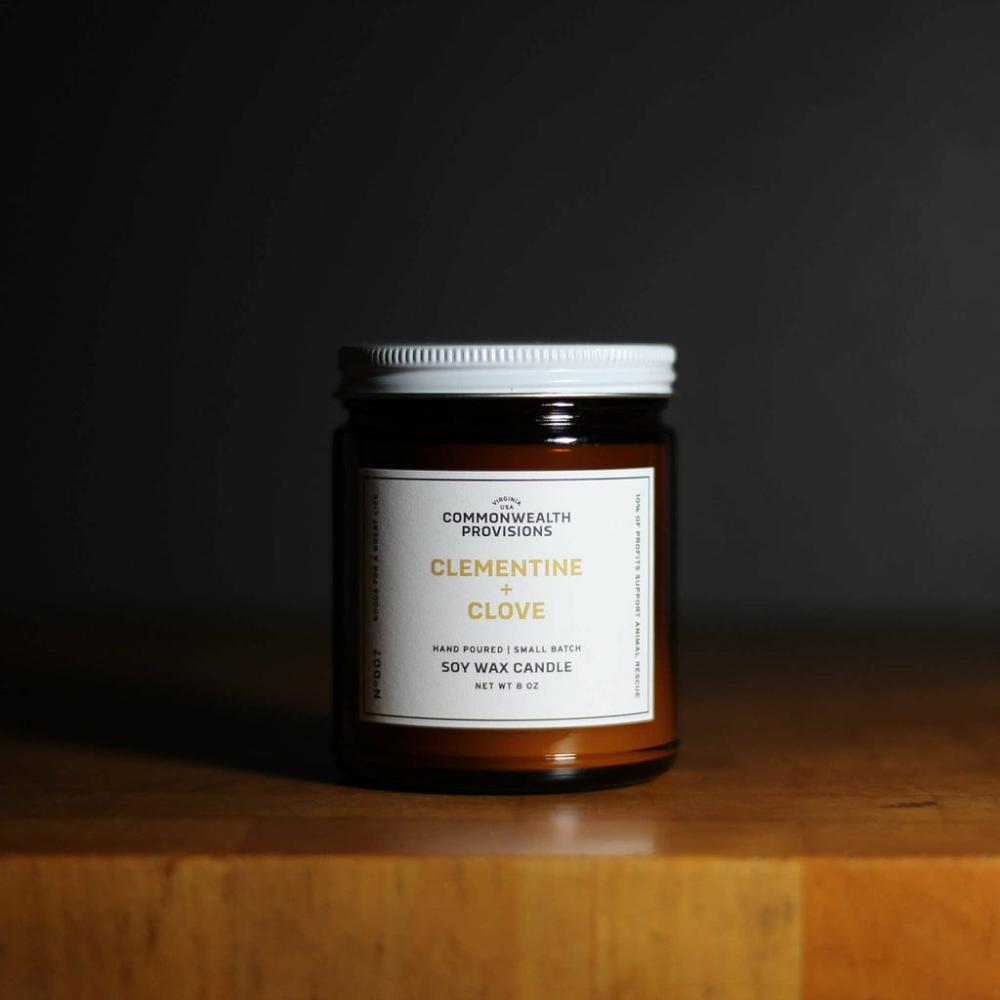 Clementine + Clove  Soy Candle Decor