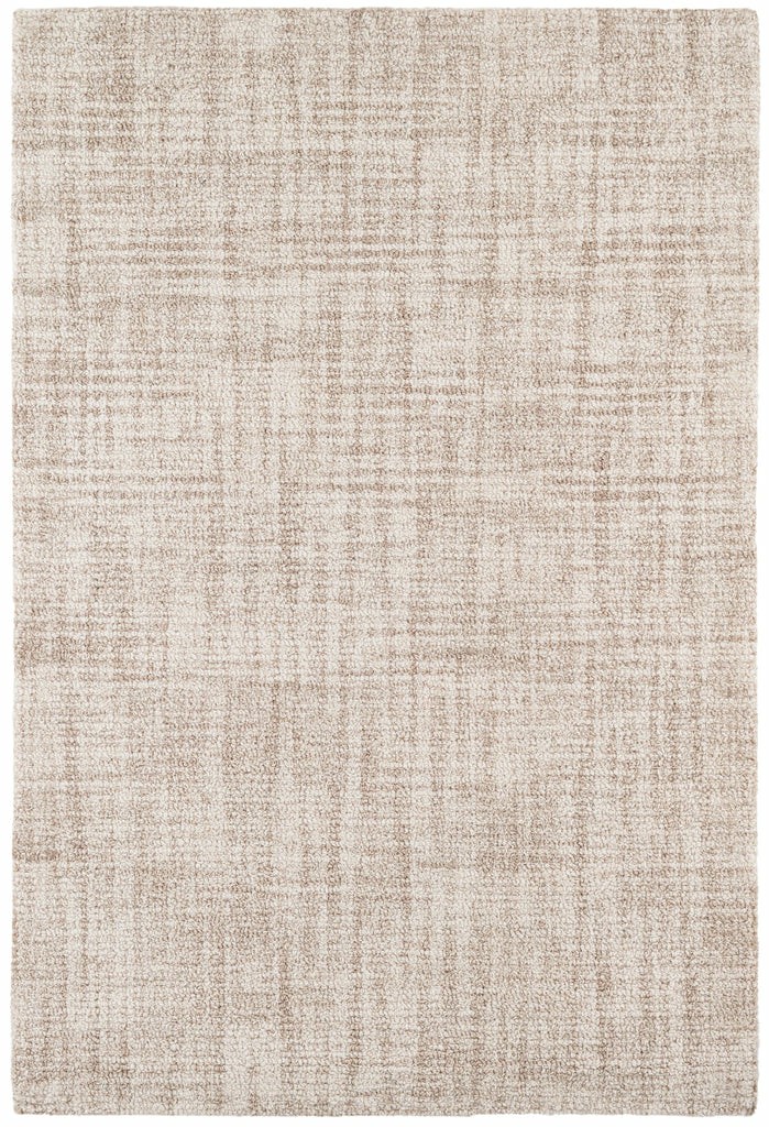 Crosshatch Ivory Hand Micro Hooked Wool Rug Dash & Albert Wool Rugs