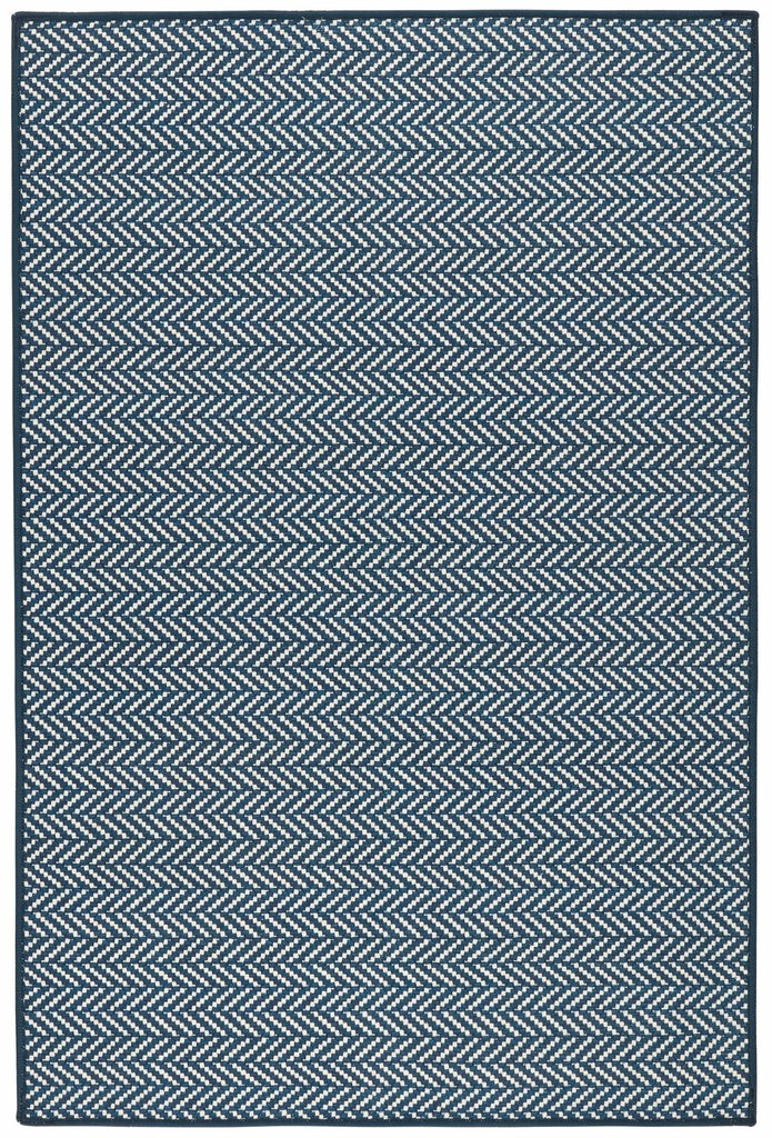 Herringbone Navy Machine Washable Rug Dash & Albert Machine Washable Rugs