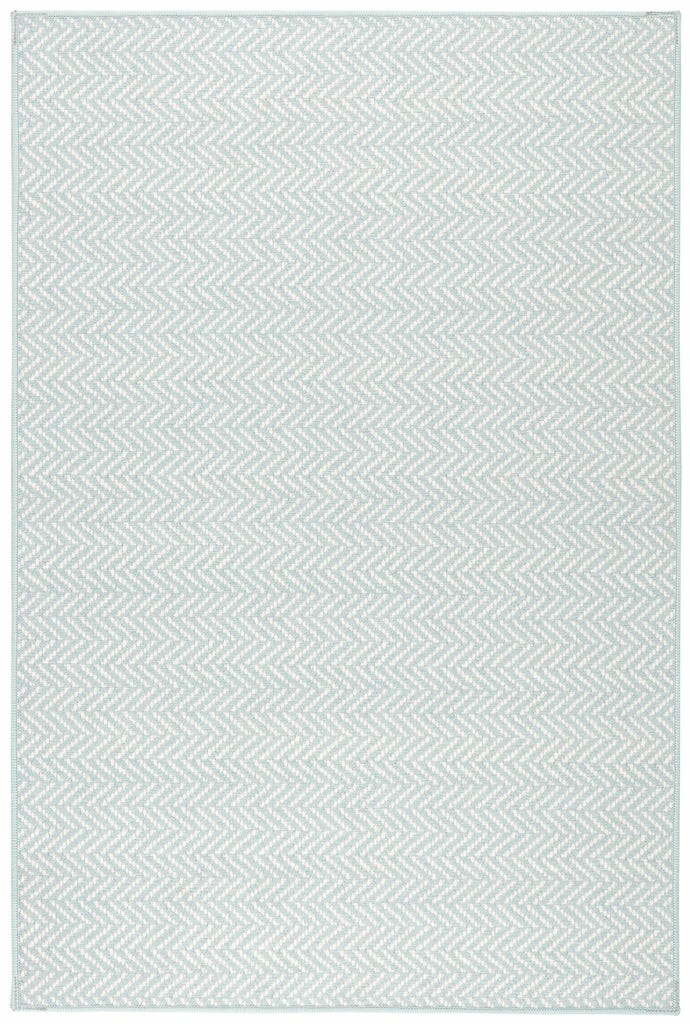 Herringbone Swedish Blue Machine Washable Rug Dash & Albert Machine Washable Rugs