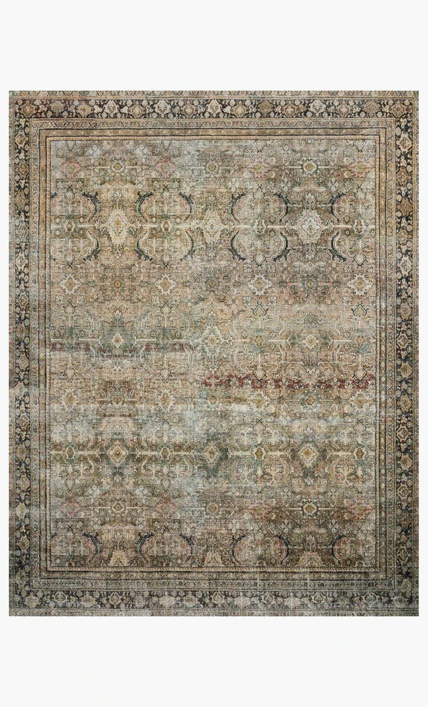 Layla Rug Olive / Charcoal Loloi