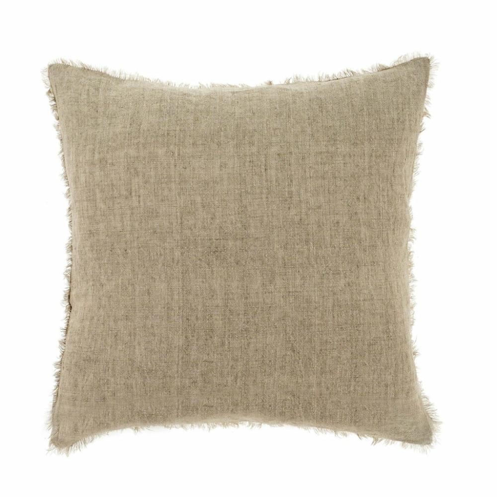 Lina Linen Pillow Almond (Two Sizes Available) Bed & Bath