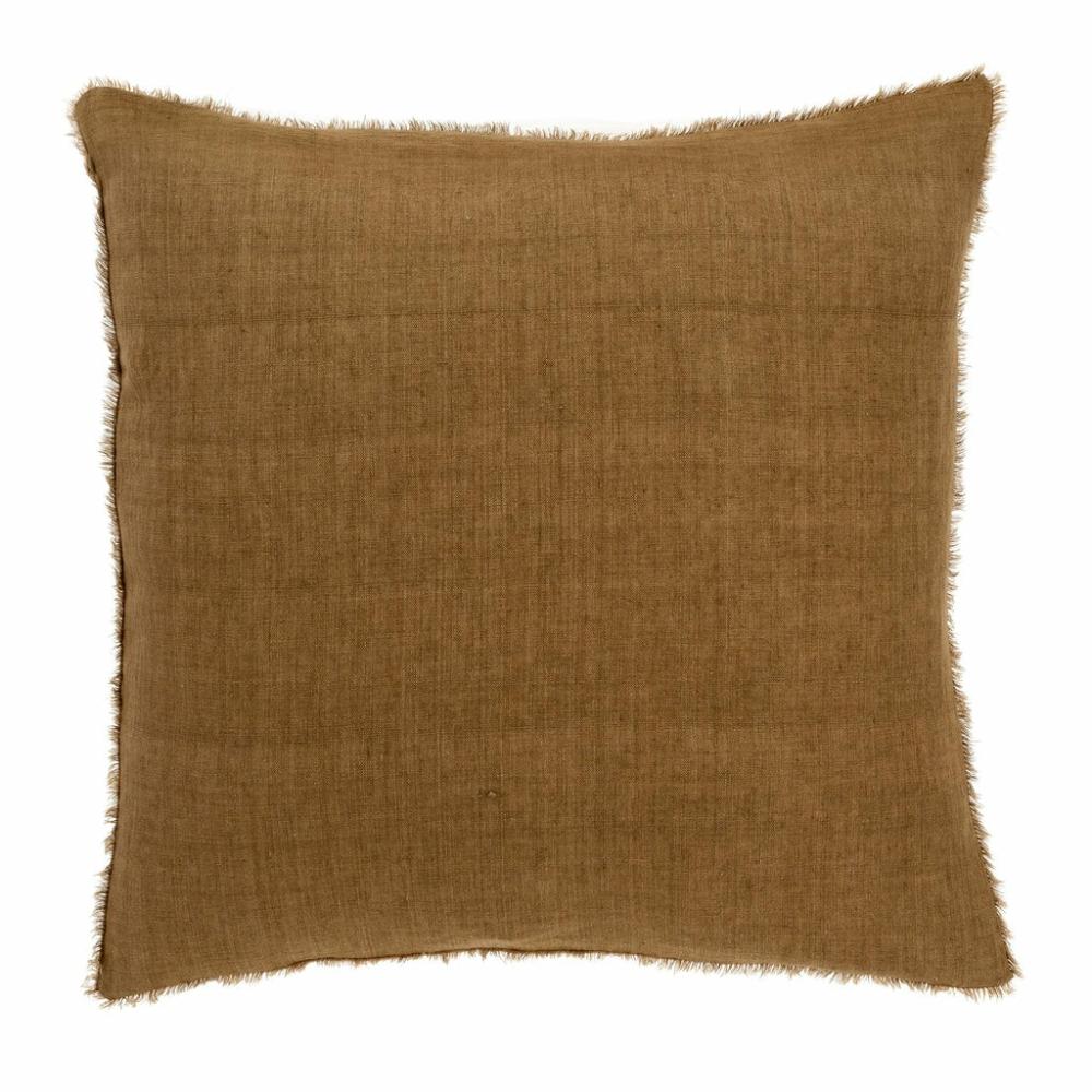 Lina Linen Pillow Cinnamon (Three Sizes Available) Bed & Bath