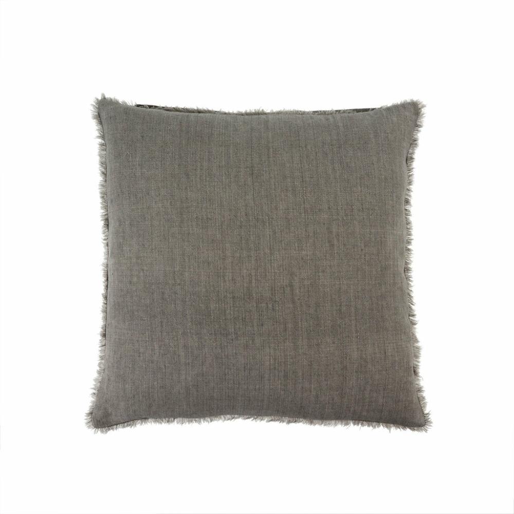 Lina Linen Pillow Warm Grey Decor