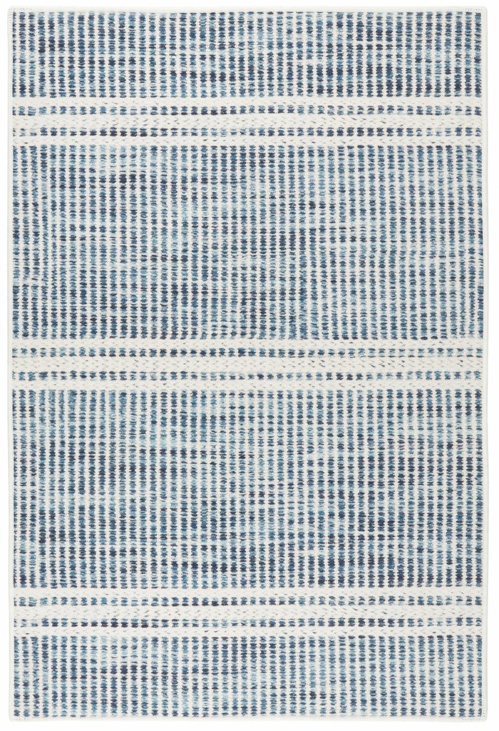 Malta Blue Machine Washable Rug Dash & Albert Machine Washable Rugs