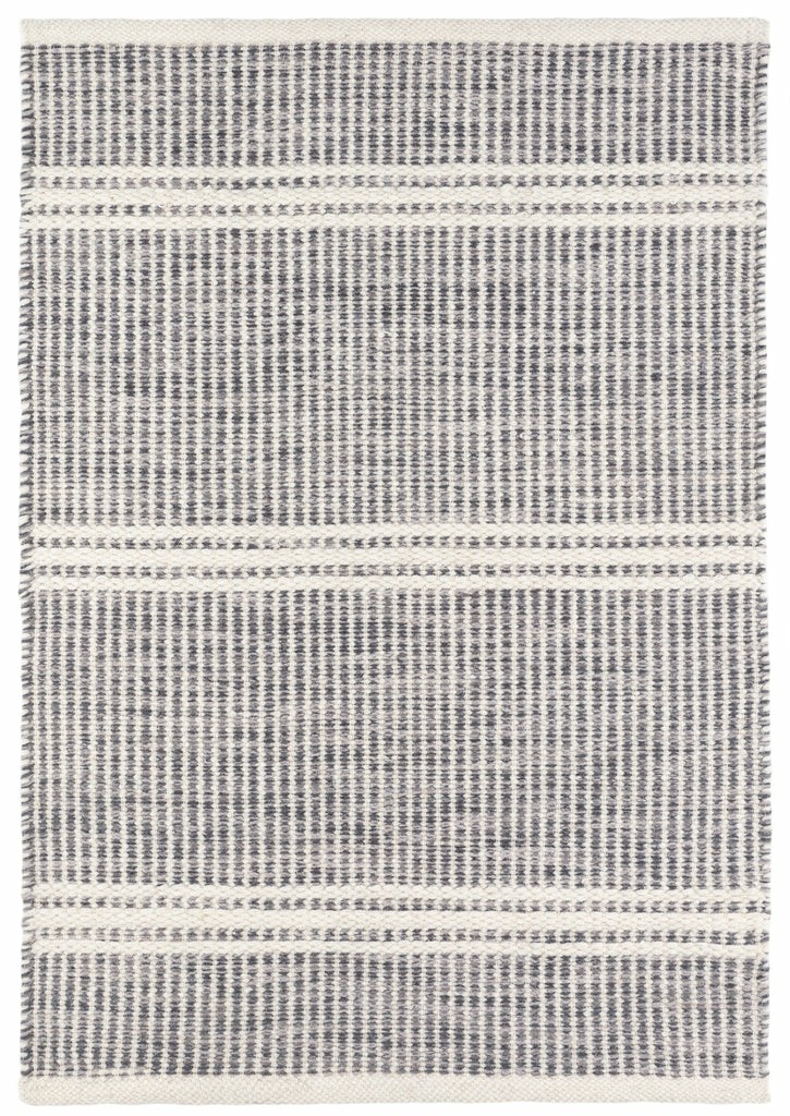 Malta Grey Woven Wool Rug Dash & Albert Wool Rugs