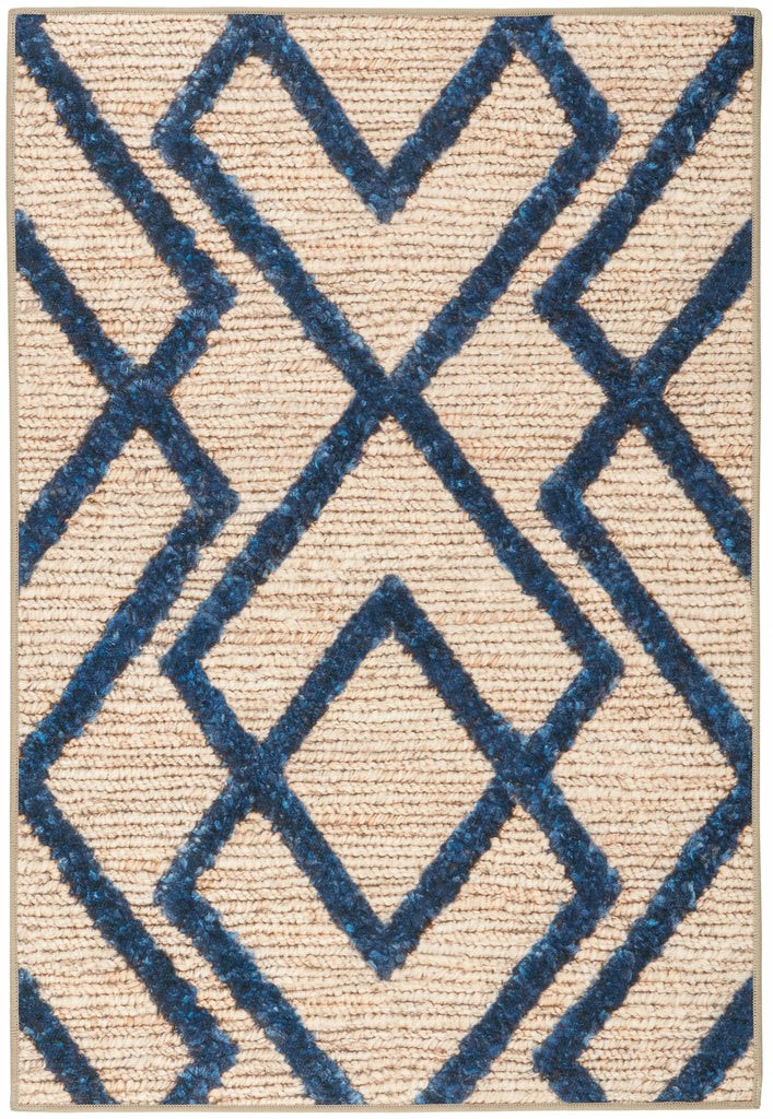 Marco Navy Machine Washable Rug Dash & Albert Machine Washable Rugs