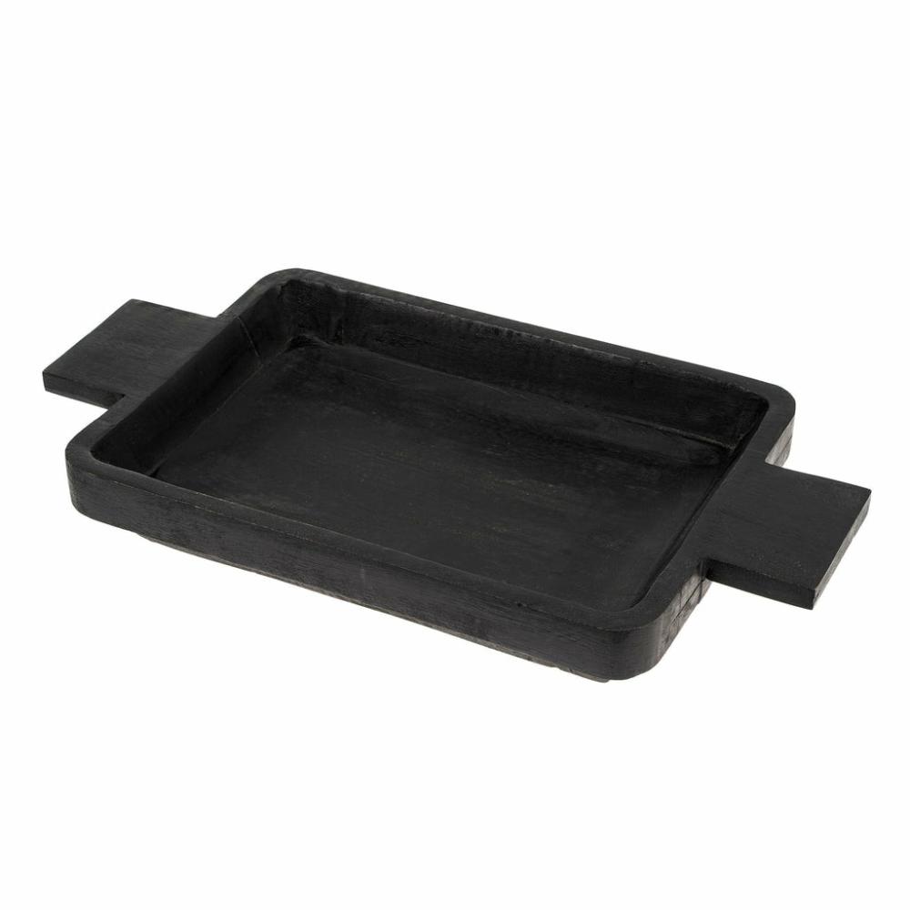 Matte Black Dough Bowl Large Decor