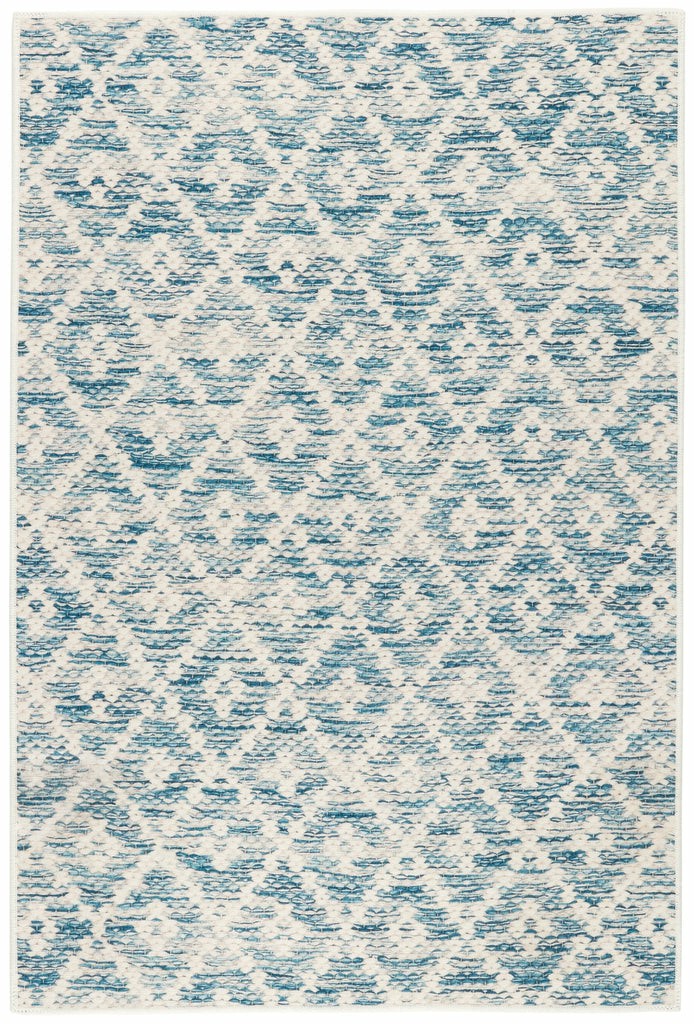 Melange Diamond Blue Machine Washable Rug Dash & Albert Machine Washable Rugs