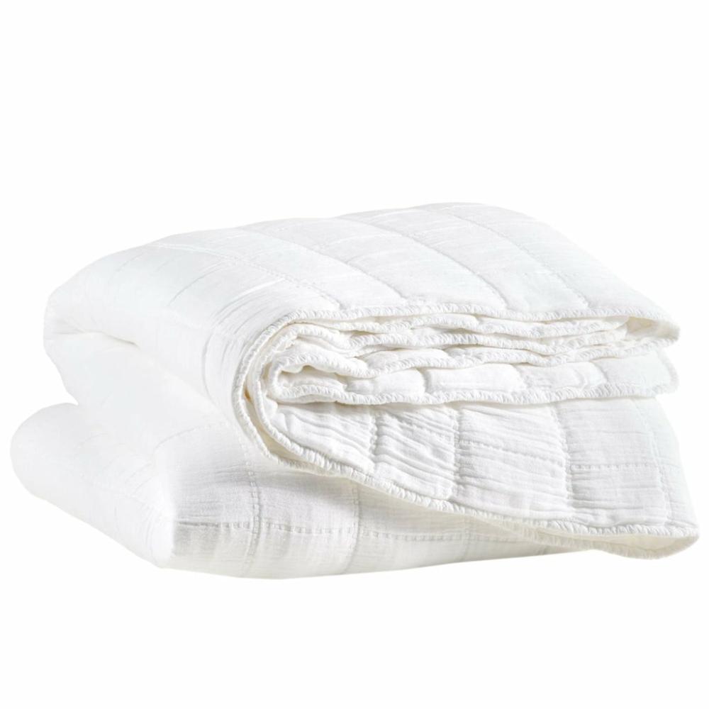 Monet White Quilted Coverlet Bed & Bath