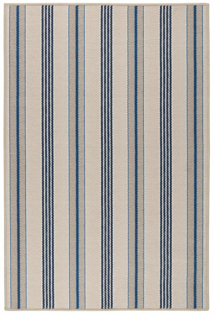 Nimes Ticking Neutral Machine Washable Rug Dash & Albert Machine Washable Rugs