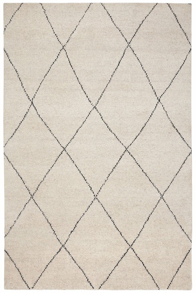 Numa Black Hand Knotted Wool Rug Dash & Albert Wool Rugs