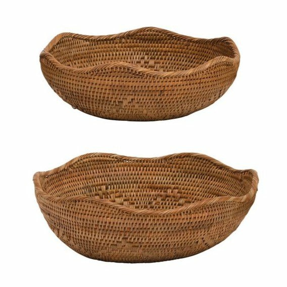 Rattan Bowls Three Sizes Available Decor