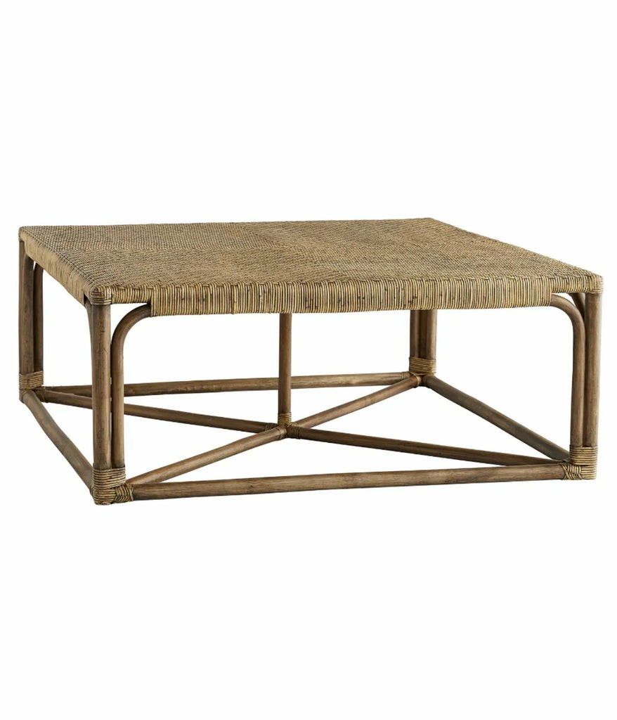 Rattan Coffee Table Decor