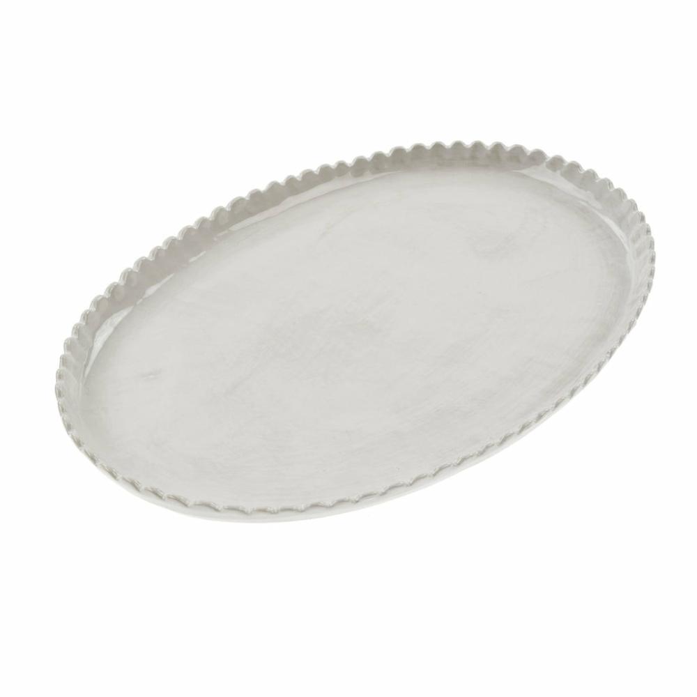 Scalloped Oval Platter Kitchen