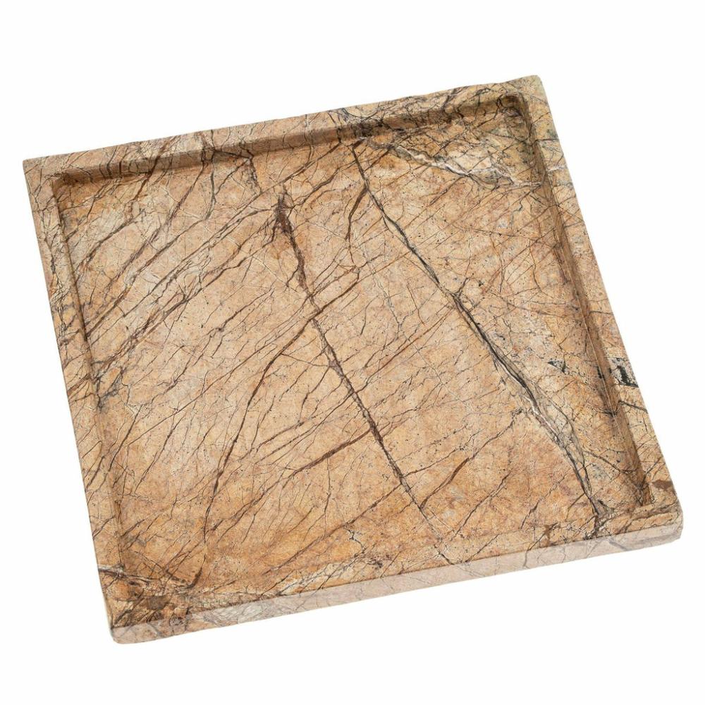 Square Rainforest Marble Tray Large