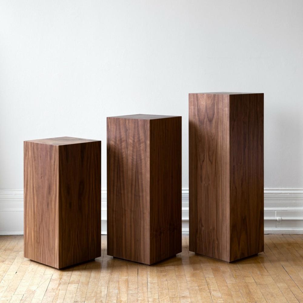 Wood Pedestals Three Sizes Available Decor