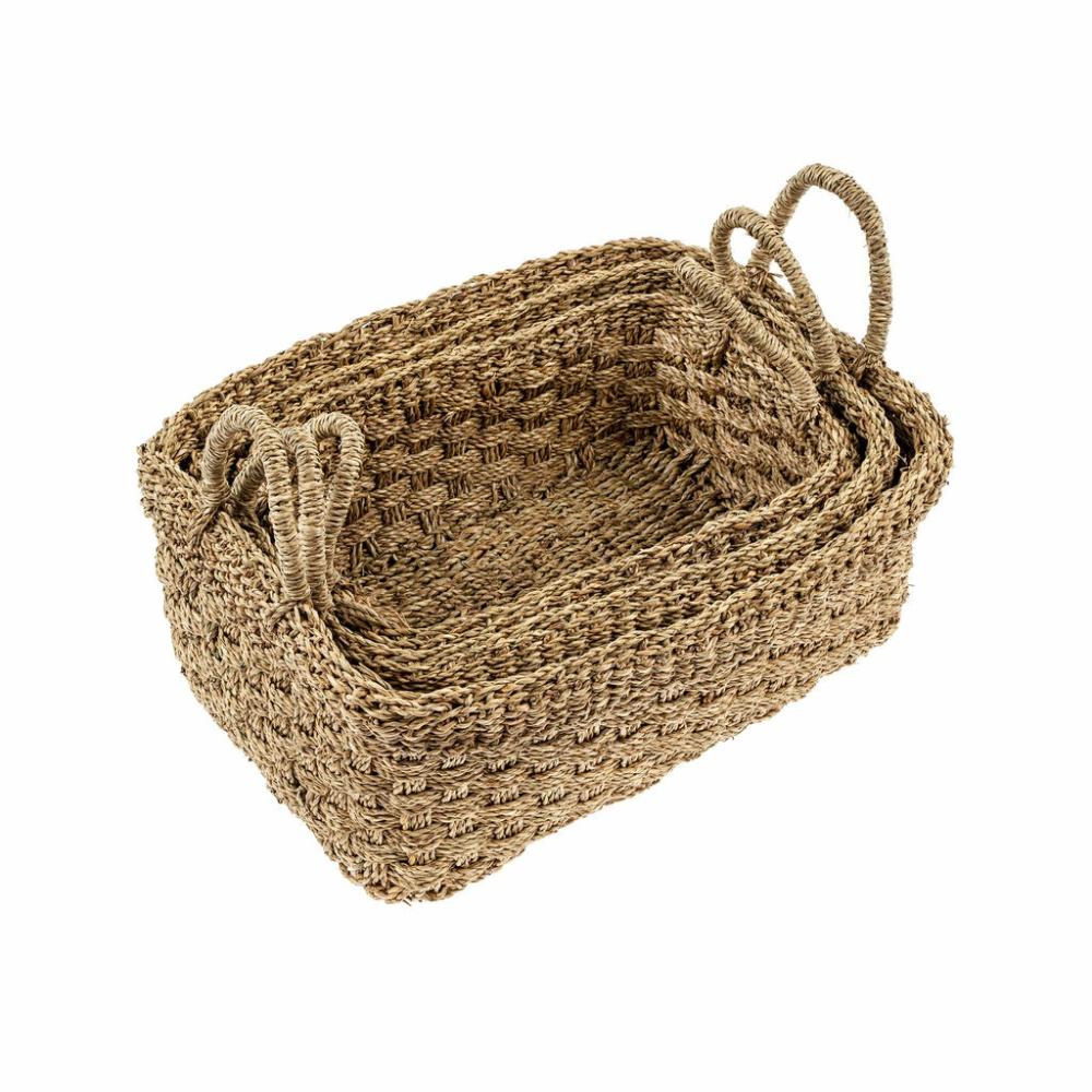 Bimini Seagrass Baskets Rectangular Baskets